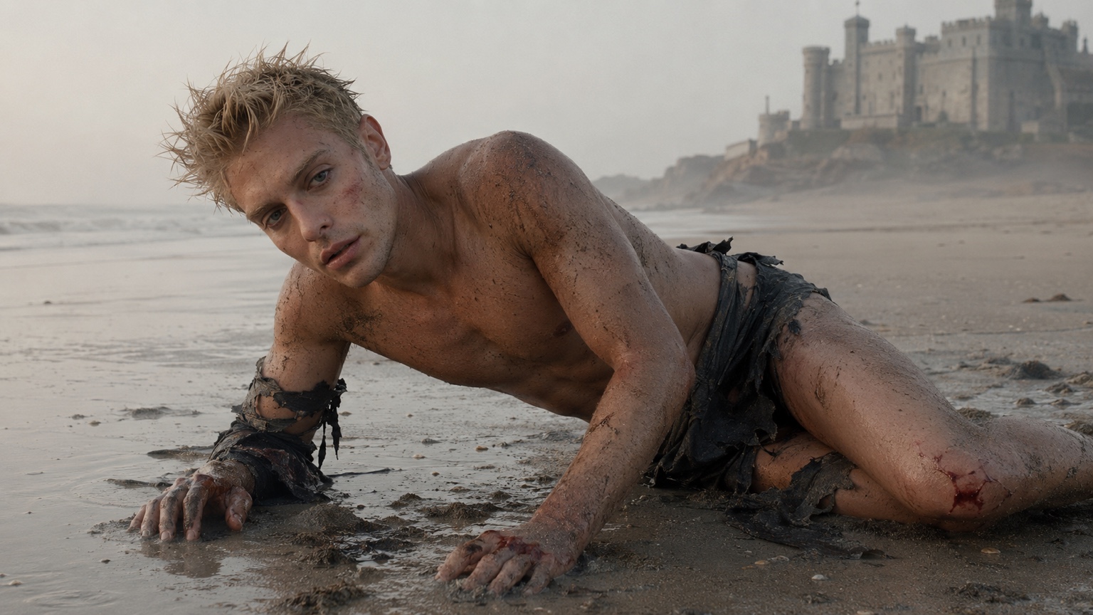 Lord F on the shore